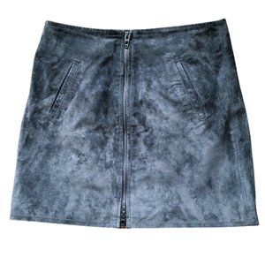 BLANKNYC Black Leather Suede Mini Skirt